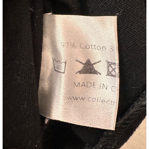 Collectif London Retro Overall Jean Pencil Skirt, LG - Picture 8 of 12